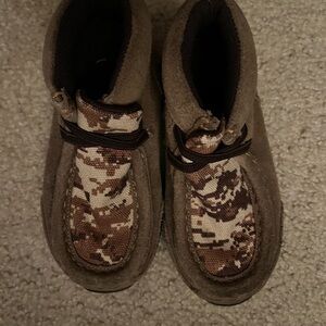 Ariat brown Camouflage Baby Boots